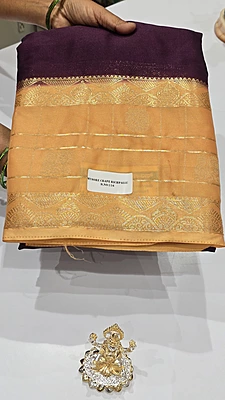 Premium Mona Crape Silk Saree (id 17006)