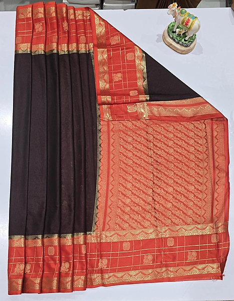 Premium Mona Crape Silk Saree (id 17008)