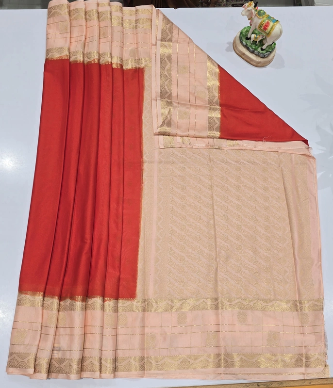 Premium Mona Crape Silk Saree (id 17009)
