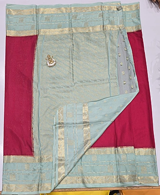 Premium Mona Crape Silk Saree (id 17010)
