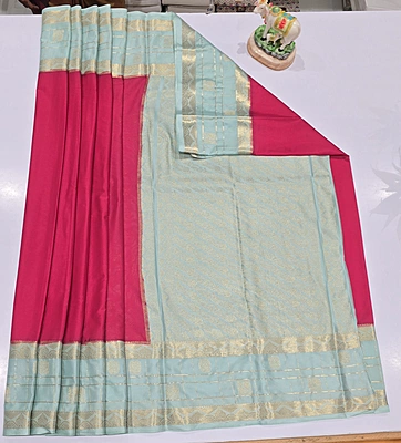 Premium Mona Crape Silk Saree (id 17010)