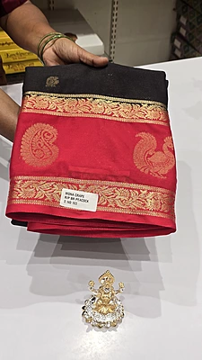Premium Mona Crape Silk Saree (id 17011)
