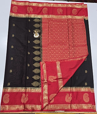 Premium Mona Crape Silk Saree (id 17011)