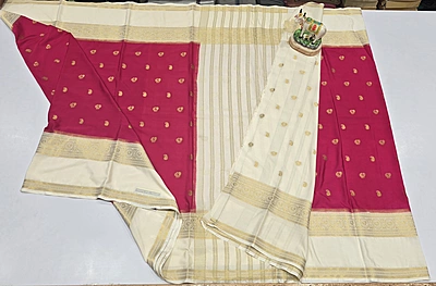 Premium Mona Crape Silk Saree (id 17031)