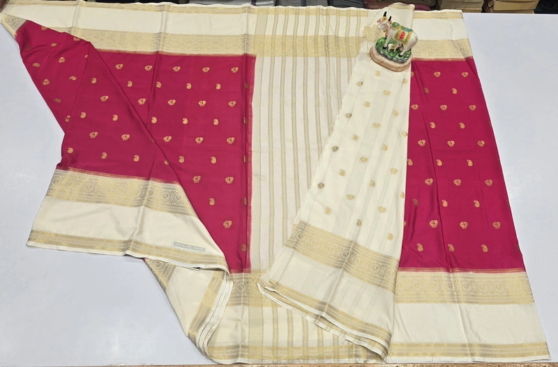 Premium Mona Crape Silk Saree (id 17031)