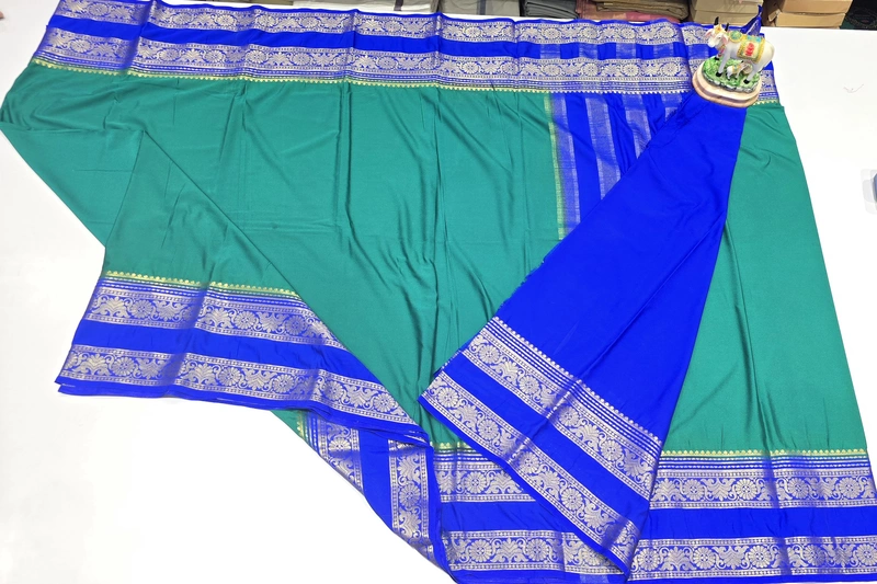 Premium Mushroom Crape Silk Saree (id 18003)