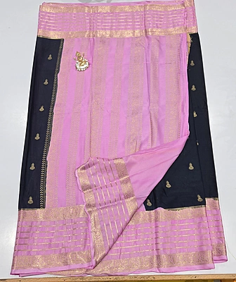 Premium Mona Crape Silk Saree (id 17012)