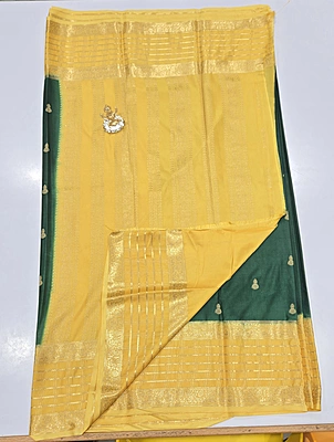 Premium Mona Crape Silk Saree (id 17013)
