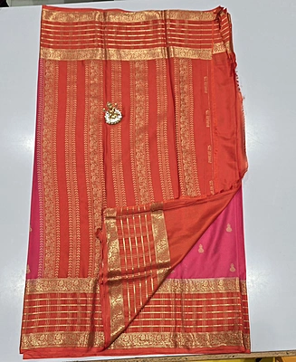 Premium Mona Crape Silk Saree (id 17015)