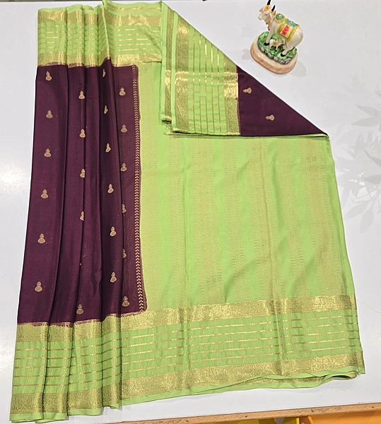 Premium Mona Crape Silk Saree (id 17016)