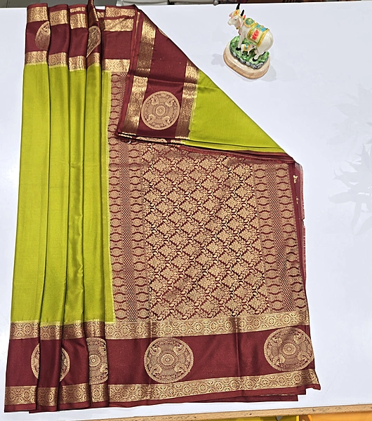Premium Mona Crape Silk Saree (id 17019)