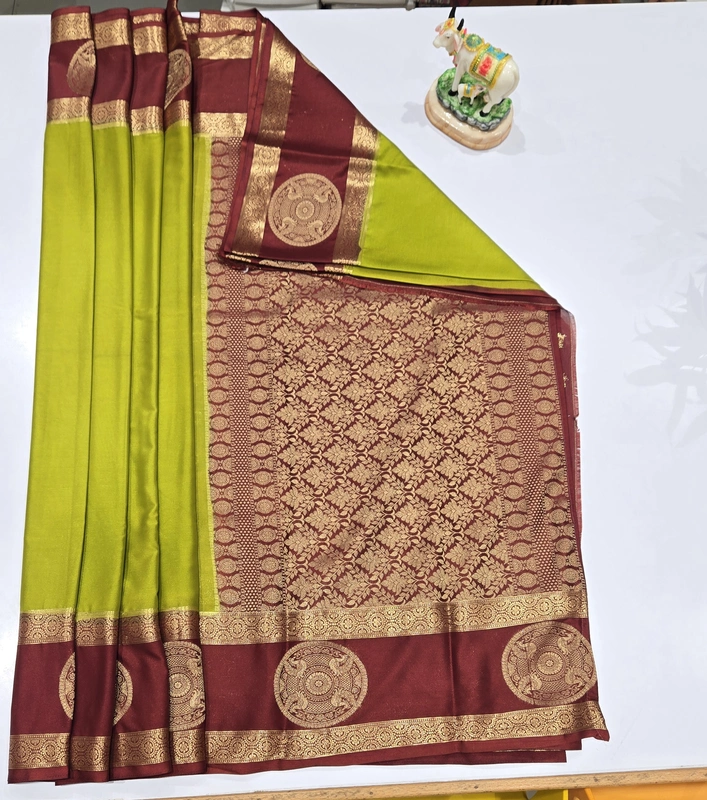 Premium Mona Crape Silk Saree (id 17019)