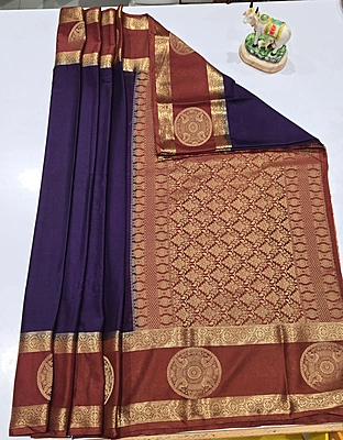 Premium Mona Crape Silk Saree (id 17018)