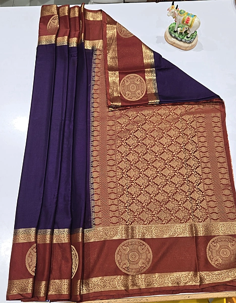 Premium Mona Crape Silk Saree (id 17018)