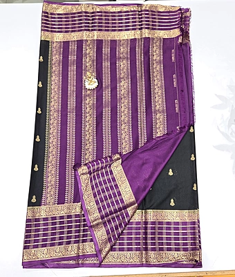 Premium Mona Crape Silk Saree (id 17017)