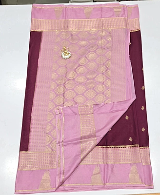 Premium Mona Crape Silk Saree (id 17023)