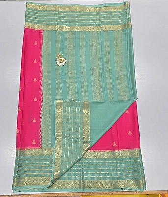 Premium Mona Crape Silk Saree (id 17021)
