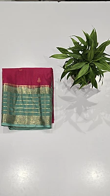 Premium Mona Crape Silk Saree (id 17021)