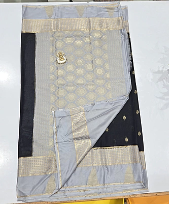 Premium Mona Crape Silk Saree (id 17022)