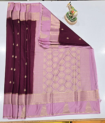 Premium Mona Crape Silk Saree (id 17023)
