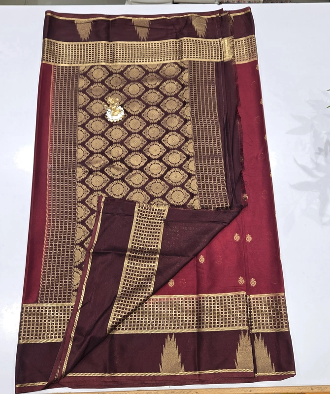 Premium Mona Crape Silk Saree (id 17020)