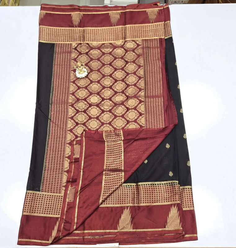 Premium Mona Crape Silk Saree (id 17027)