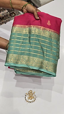 Premium Mona Crape Silk Saree (id 17021)