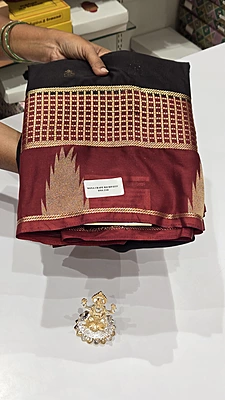 Premium Mona Crape Silk Saree (id 17027)