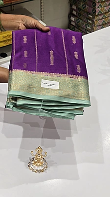 Premium Mona Crape Silk Saree (id 17028)