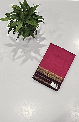 Crape Silk Small Border Saree (id 20000)