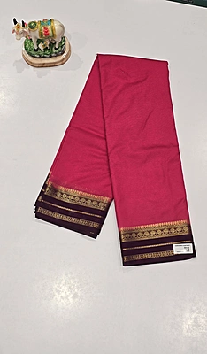 Crape Silk Small Border Saree (id 20000)
