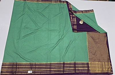 Crape Silk Contrast Saree (id 16028)