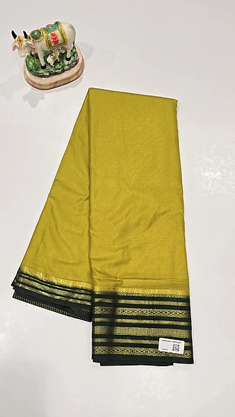 Crape Silk Contrast Saree (id 19030)