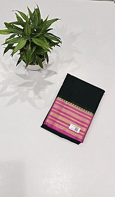 Crape Silk Contrast Saree (16027)