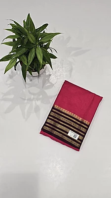 Crape Silk Contrast Saree (16029)
