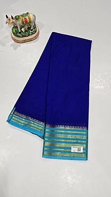 Crape Silk Contrast Saree (id 16033)