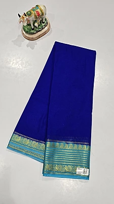 Crape Silk Mango Border Saree (id 19020)