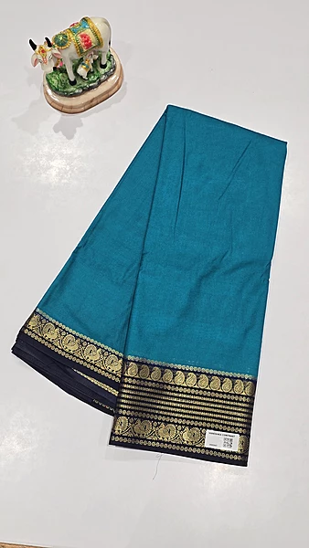 Crape Silk Mango Border Saree (id 19021)