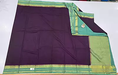 Crape Silk Small Border Saree (id 20003)