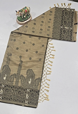 Pencil Cotton Meena Saree (id 23000))