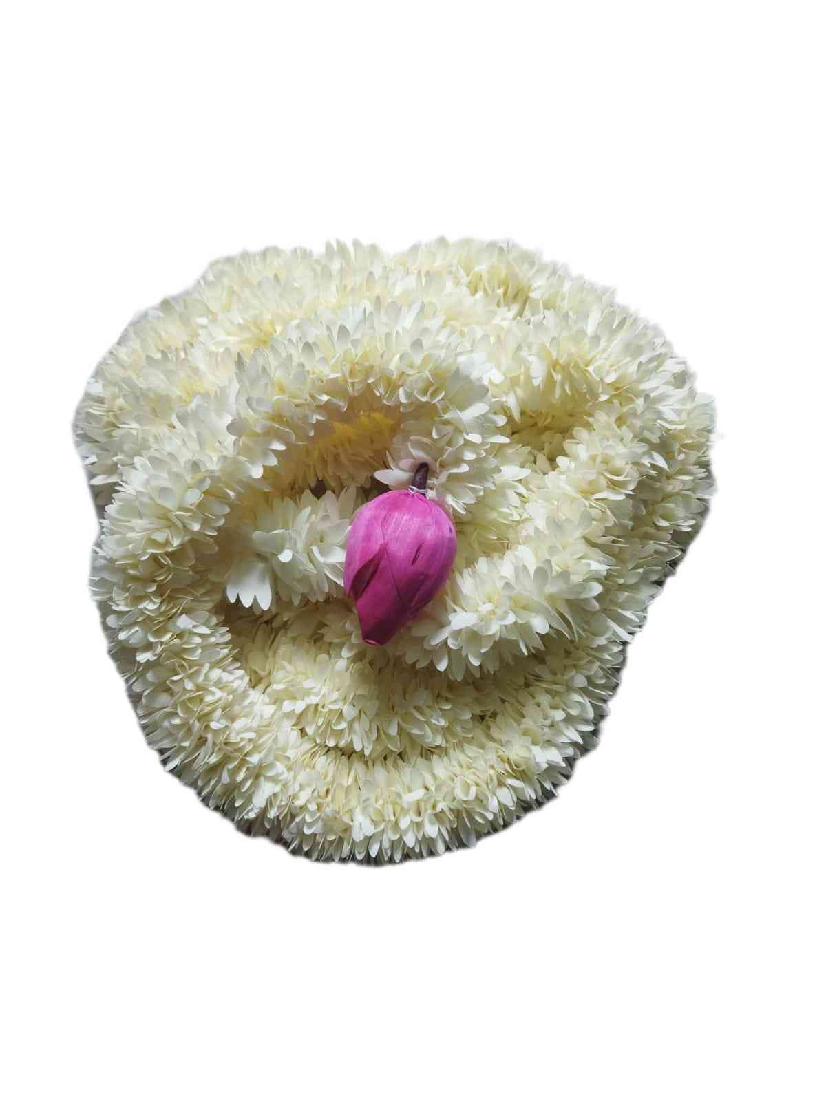 Cloth Garland 113 – toran for backdrop -handmade sola flower string for decor