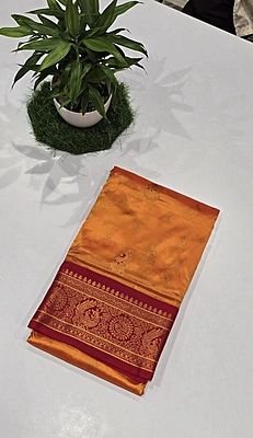 Paithani Pattu Kuttu Border Saree (id 24004)
