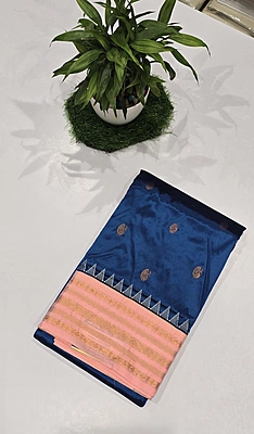 Paithani Pattu Kuttu Border Saree (id 24006)