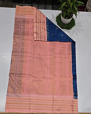 Paithani Pattu Kuttu Border Saree (id 24006)