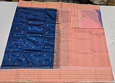 Paithani Pattu Kuttu Border Saree (id 24006)