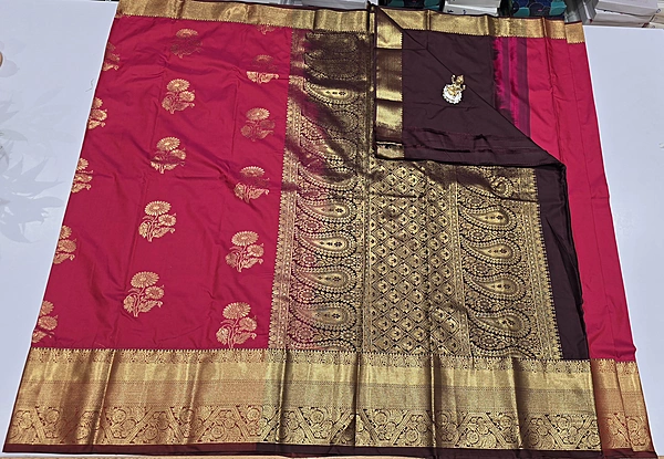 Danth Pattu Semi Silk Saree (id 25001)