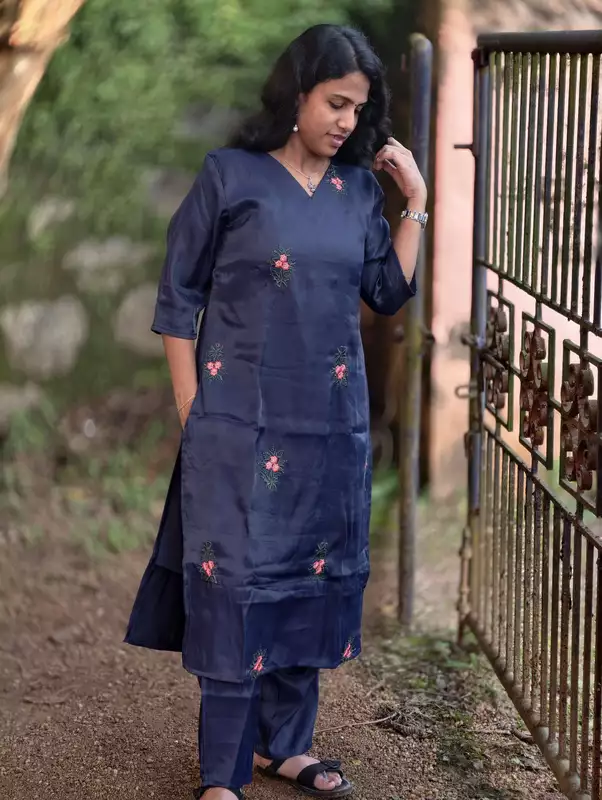 Satin-Finish Co-Ord Set