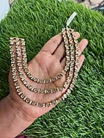 Three layer trendy victorian design with ad stones neck piece