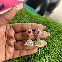 Unique flower design with kemp stone jumuka