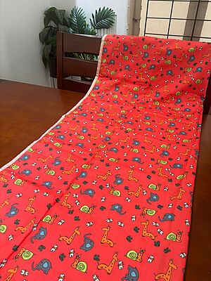 Kids Dohars Red Animal Print